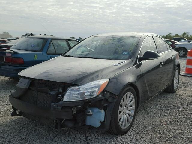 2G4GS5EV4D9211803 - 2013 BUICK REGAL PREM BLACK photo 2