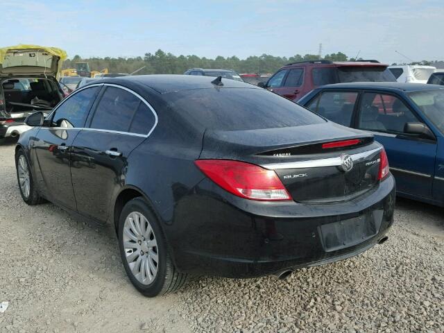 2G4GS5EV4D9211803 - 2013 BUICK REGAL PREM BLACK photo 3