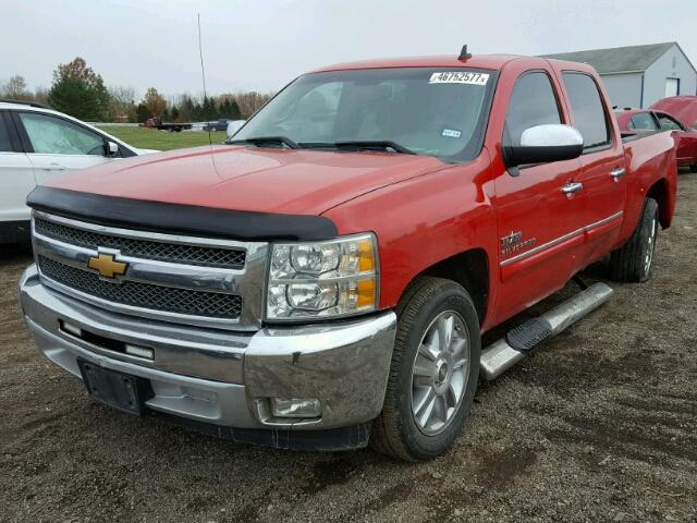 3GCPCSE00CG188352 - 2012 CHEVROLET SILVERADO RED photo 2