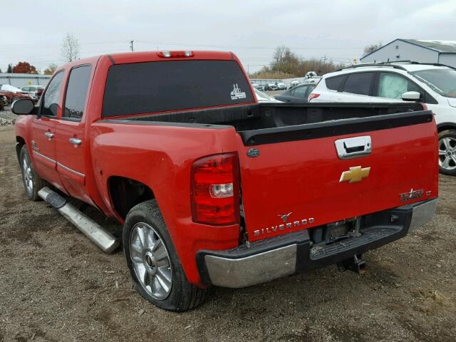 3GCPCSE00CG188352 - 2012 CHEVROLET SILVERADO RED photo 3