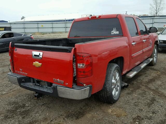 3GCPCSE00CG188352 - 2012 CHEVROLET SILVERADO RED photo 4