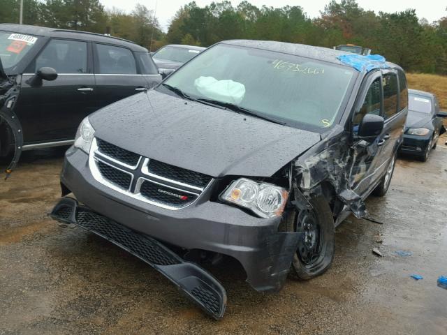 2C4RDGBG5HR640768 - 2017 DODGE GRAND CARA GRAY photo 2