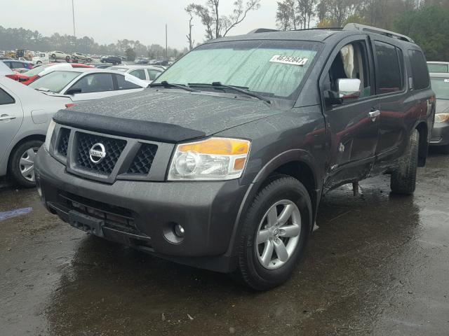 5N1AA08D38N618481 - 2008 NISSAN ARMADA SE CHARCOAL photo 2