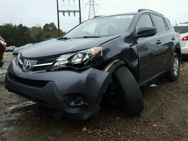 JTMZFREV8EJ015135 - 2014 TOYOTA RAV4 LE GRAY photo 2