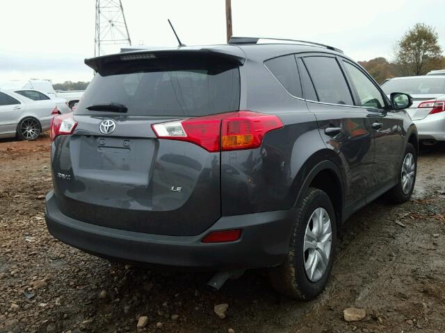 JTMZFREV8EJ015135 - 2014 TOYOTA RAV4 LE GRAY photo 4