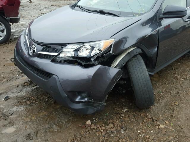 JTMZFREV8EJ015135 - 2014 TOYOTA RAV4 LE GRAY photo 9