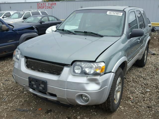 1FMCU95H95KE01428 - 2005 FORD ESCAPE GREEN photo 2