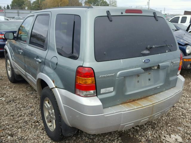 1FMCU95H95KE01428 - 2005 FORD ESCAPE GREEN photo 3