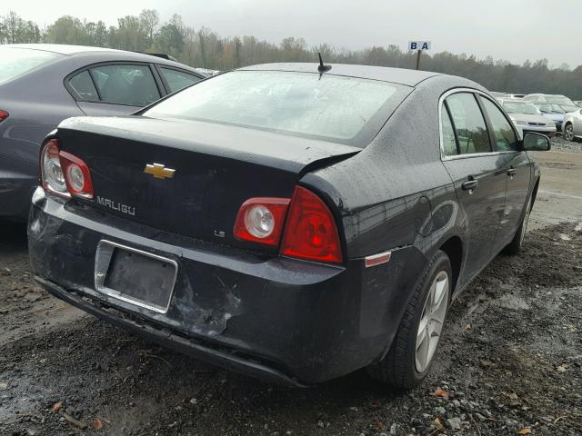 1G1ZG57BX9F109110 - 2009 CHEVROLET MALIBU LS BLACK photo 4