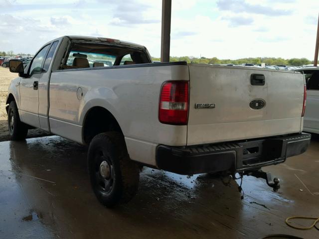 1FTRF14W08KD35205 - 2008 FORD F150 WHITE photo 3