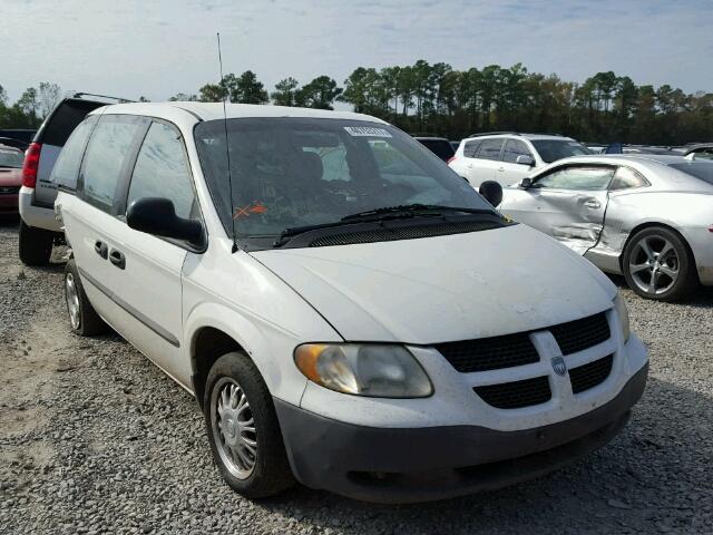 1B8GP15B12B563443 - 2002 DODGE CARAVAN EC WHITE photo 1