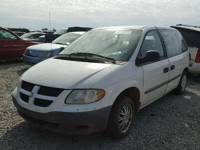 1B8GP15B12B563443 - 2002 DODGE CARAVAN EC WHITE photo 2