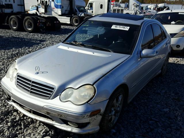 WDBRF52H26E019987 - 2006 MERCEDES-BENZ C GENERATI SILVER photo 2