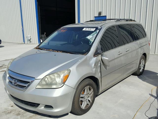 5FNRL38737B405914 - 2007 HONDA ODYSSEY EX SILVER photo 2