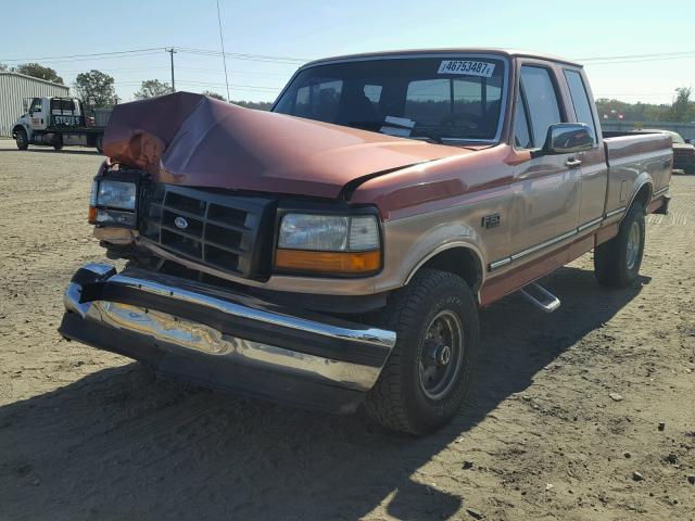 1FTEX14NXRKB29345 - 1994 FORD F150 TWO TONE photo 2