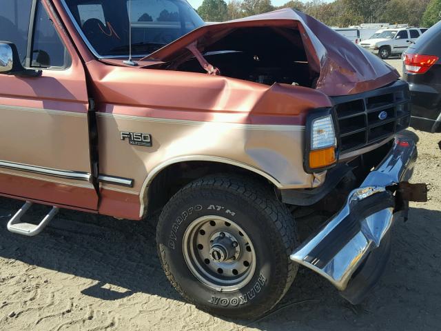 1FTEX14NXRKB29345 - 1994 FORD F150 TWO TONE photo 9