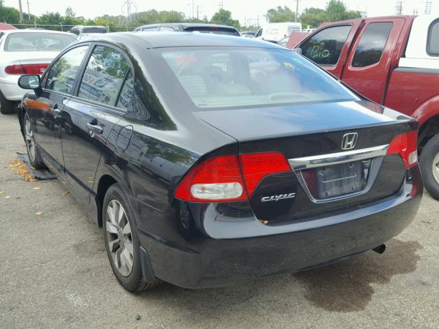 19XFA1F97AE022444 - 2010 HONDA CIVIC EXL 黑色 照片 3