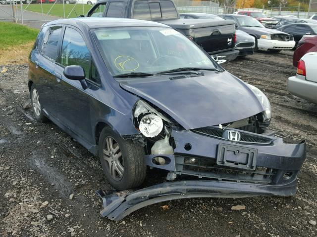 JHMGD38698S061603 - 2008 HONDA FIT SPORT BLUE photo 1