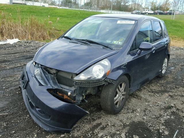 JHMGD38698S061603 - 2008 HONDA FIT SPORT BLUE photo 2