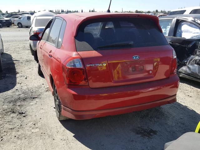 KNAFE162765222344 - 2006 KIA SPECTRA5 RED photo 3