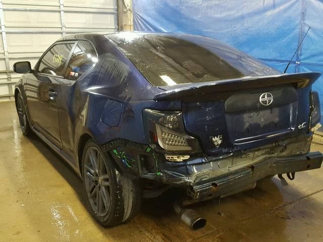JTKJF5C77D3059245 - 2013 TOYOTA SCION TC 蓝色 照片 3
