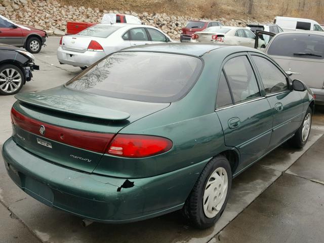 1MEFM13P4XW615735 - 1999 MERCURY TRACER LS GREEN photo 4