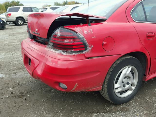 1G2NF52F13C204008 - 2003 PONTIAC GRAND AM S RED photo 9