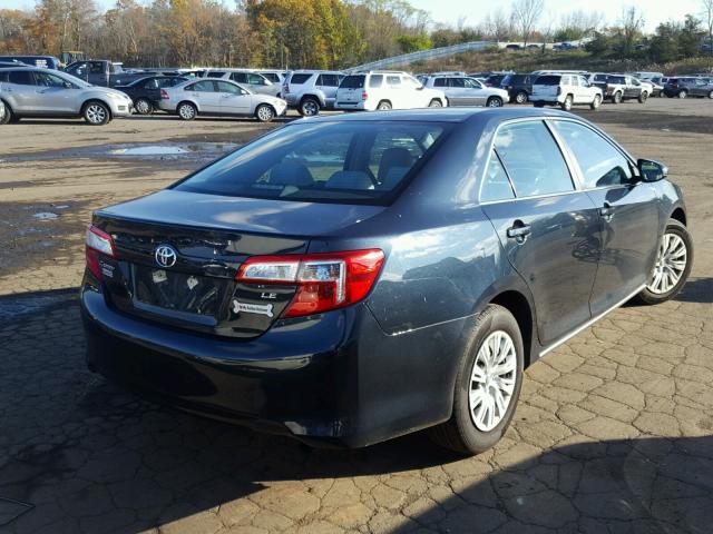 4T4BF1FK2DR301147 - 2013 TOYOTA CAMRY L BLACK photo 4