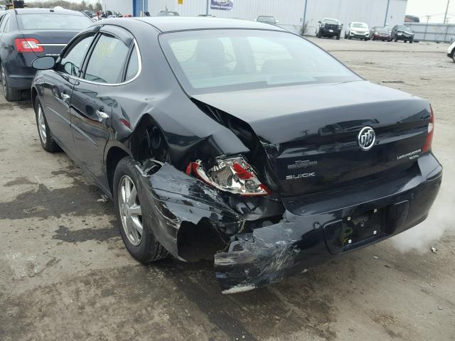 2G4WD532851200933 - 2005 BUICK LACROSSE C BLACK photo 3