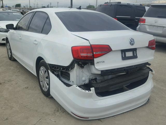3VW2K7AJ0FM318027 - 2015 VOLKSWAGEN JETTA BASE 白色 照片 3