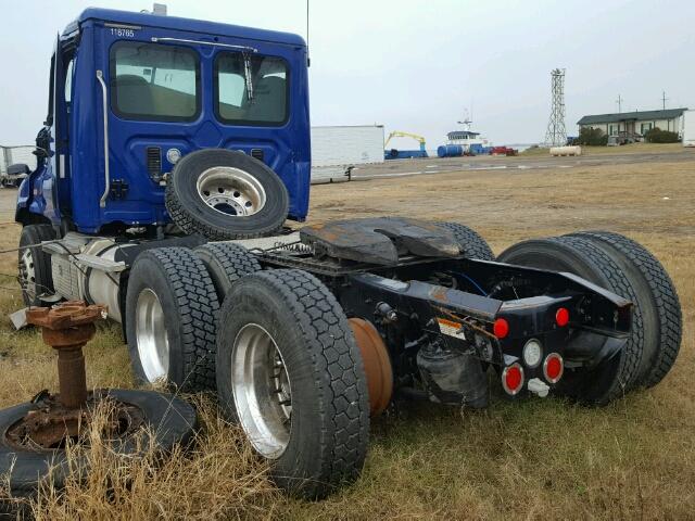 1FUJGED58FLGR1011 - 2015 FREIGHTLINER CASCADIA 1 BLUE photo 3