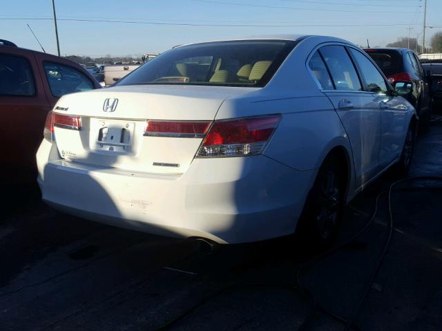 1HGCP2F65CA017375 - 2012 HONDA ACCORD WHITE photo 4