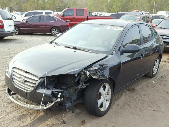 KMHDU46DX8U390015 - 2008 HYUNDAI ELANTRA GL BLACK photo 2