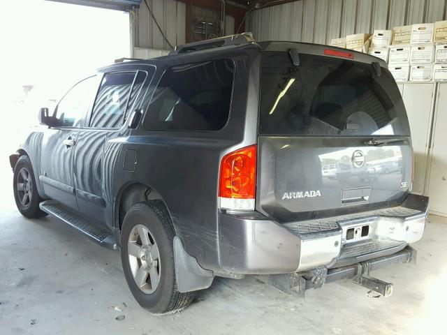 5N1AA08A85N726015 - 2005 NISSAN ARMADA SE CHARCOAL photo 3