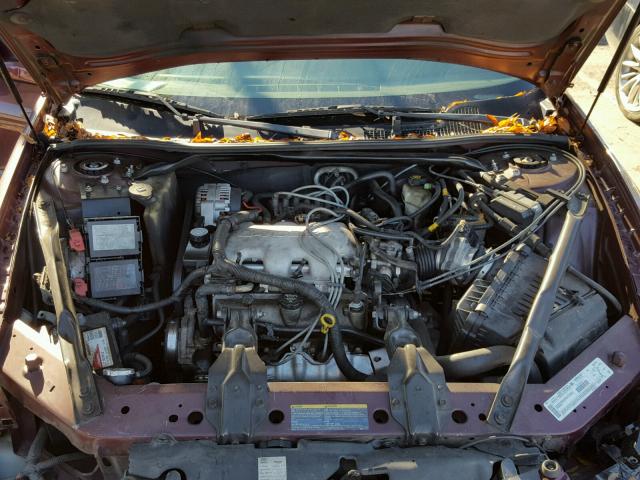 2G1WF52E639286129 - 2003 CHEVROLET IMPALA MAROON photo 7