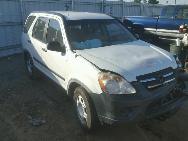 JHLRD68546C008031 - 2006 HONDA CR-V LX WHITE photo 1