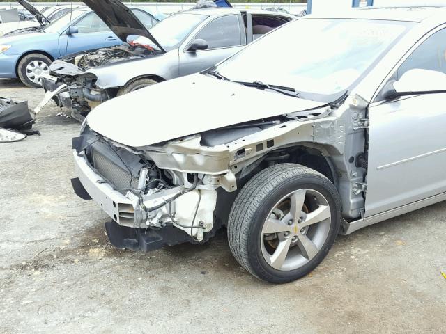 1G1ZC5EUXBF247297 - 2011 CHEVROLET MALIBU 1LT SILVER photo 9