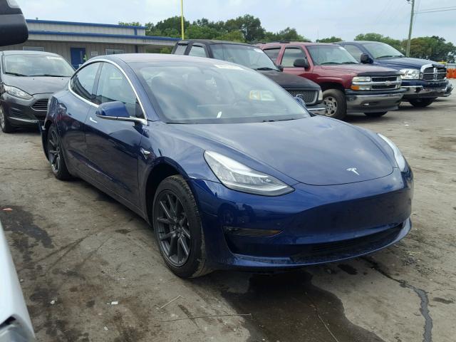 5YJ3E1EA1JF031878 - 2018 TESLA MODEL 3 ლურჯი ფოტო 1
