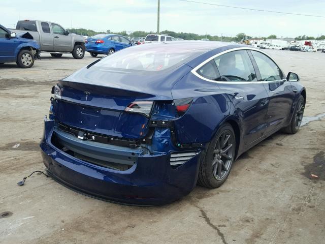 5YJ3E1EA1JF031878 - 2018 TESLA MODEL 3 ლურჯი ფოტო 4
