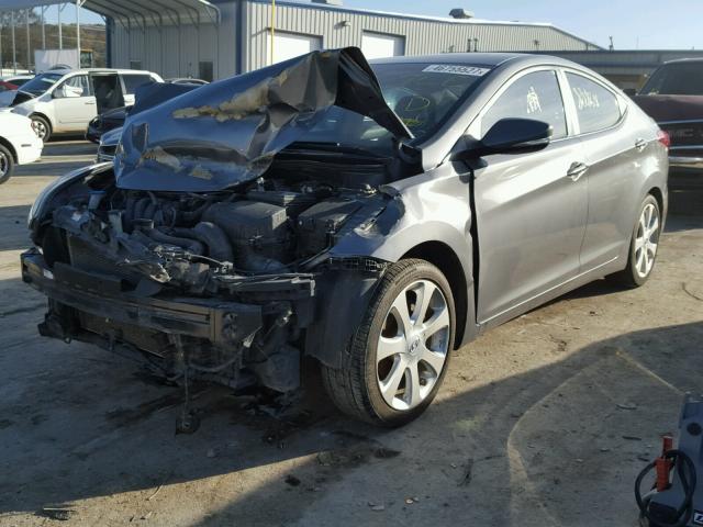 5NPDH4AE2CH121051 - 2012 HYUNDAI ELANTRA GL SILVER photo 2