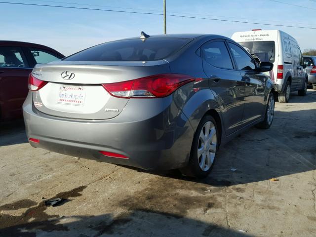 5NPDH4AE2CH121051 - 2012 HYUNDAI ELANTRA GL SILVER photo 4