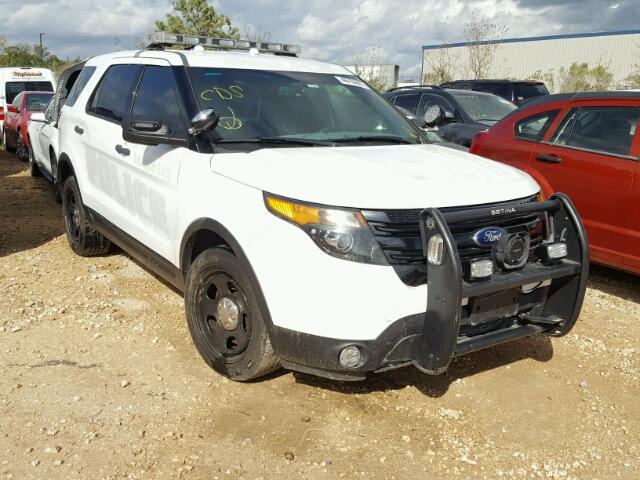 1FM5K8AR3DGC63023 - 2013 FORD EXPLORER P WHITE photo 1