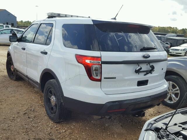 1FM5K8AR3DGC63023 - 2013 FORD EXPLORER P WHITE photo 3