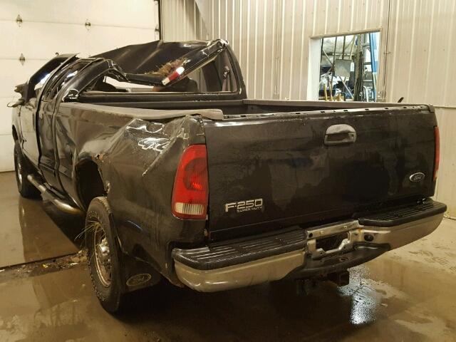 1FTNX21F51EB09218 - 2001 FORD F250 BLACK photo 3