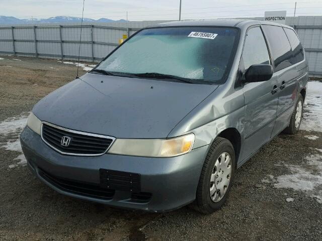 2HKRL185X1H564862 - 2001 HONDA ODYSSEY LX GRAY photo 2