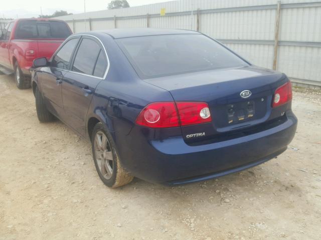 KNAGE123775115430 - 2007 KIA OPTIMA LX BLUE photo 3