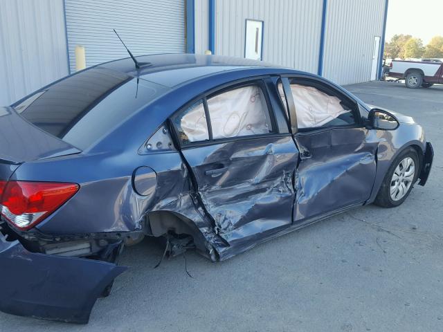 1G1PA5SH3D7152548 - 2013 CHEVROLET CRUZE LS BLUE photo 9