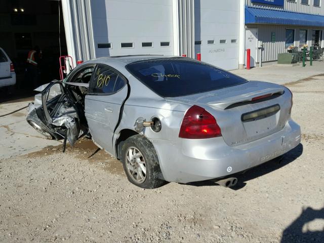 2G2WR524641365925 - 2004 PONTIAC GRAND PRIX SILVER photo 3