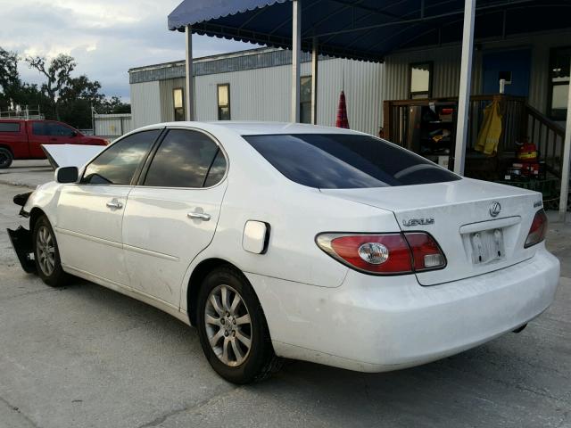 JTHBF30G230148398 - 2003 LEXUS ES 300 WHITE photo 3