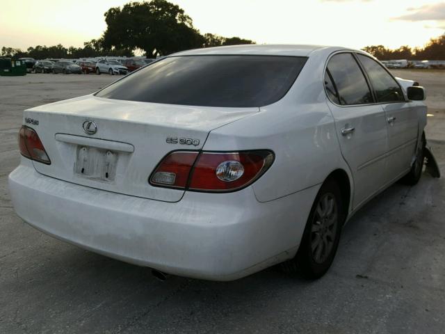 JTHBF30G230148398 - 2003 LEXUS ES 300 WHITE photo 4